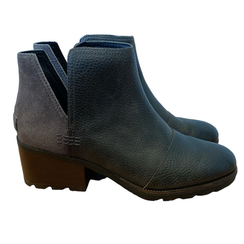 Sorel Cate Cut-Out Bootie Size 9 dark gray black